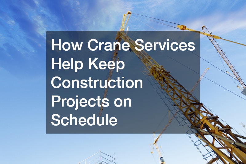 How Crane Services Help Keep Construction Projects on Schedule